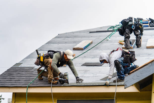 Professional Gutter Installation technician working in Niles, MI